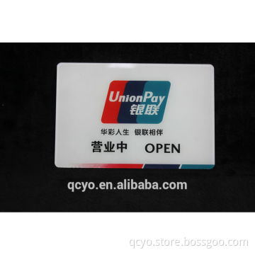 QCY-SHD-12 customized new style clear acrylic sign holder for display